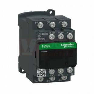 LC1D096BD     Stykač 3P  9A AC-3, cívka 24V DC, pomoc.kont. 1"Z"+1"V" svorky na kabel.oka