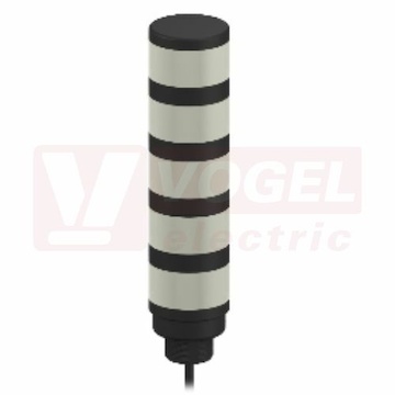 TL50WBGYR světelný maják TL50, barvy BÍ, MO, ZE, ŽL, RU, 18-30V DC, mont.závit M30x1,5mm, rozměr pr.50xv242,2mm, IP67, připojení kabel 2m (3083225)