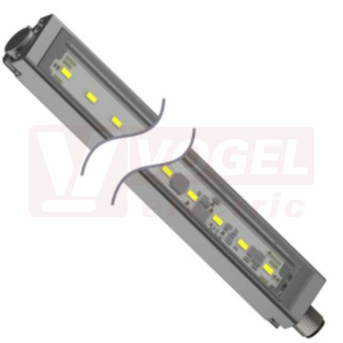 WLS28-2XW145DSQ osvětlení pracovní plochy 12-30V DC, barva světla bílá, 300lumen, 6500K, difuzor polykarbonát rozptýlený, konektor M12/4pin, tělo hliník, rozměr 185x28x20,9mm, IP65/IP67/IP69, včetně 2ks úhlového držáku (3088098)
