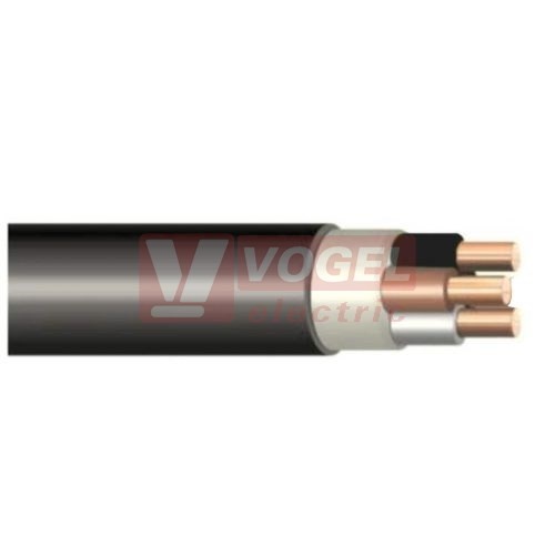 CYKY-O 3x1,5 mm2 kabel instalační, PVC černý (H,Č,Š)