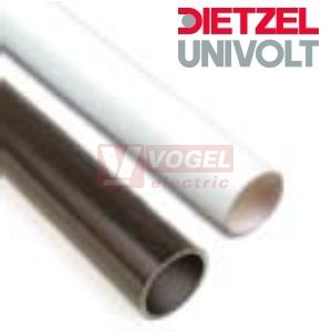 Trubka PLAST 25 BSSL 25 SW, 320N, černá RAL 9005, bez hrdla (délka 3m)
