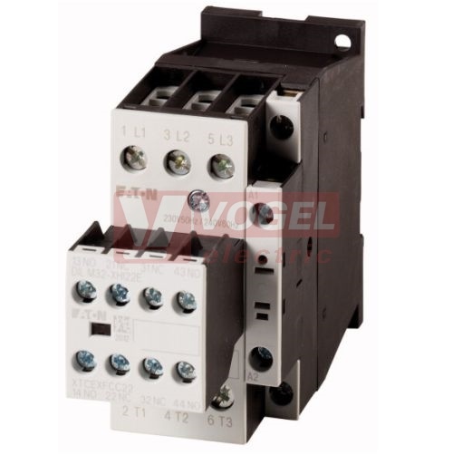 DILM32-22(230V50HZ,240V60HZ) Výkonový stykač 32A/15kW AC-3, 45A AC-1, 2Z 2V, Uc=230V/50HZ (106366)