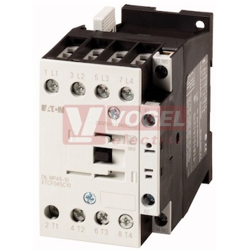 DILMP32-01(230V50HZ,240V60HZ) Výkonový stykač 4pólový 18A AC-3, 32A AC-1, Uc=230V/50HZ, 240V/60HZ (118911)
