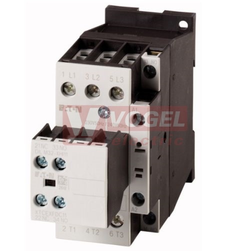 DILM25-21(230V50HZ,240V60HZ) Výkonový stykač 25A/11kW AC-3, 45A AC-1, 2Z 1V, Uc=230V/50HZ, 240V/60HZ (277196)