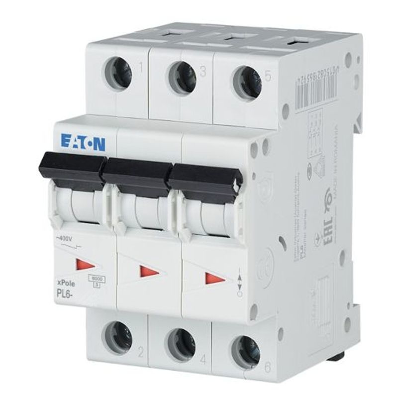 Jistič 3P 50A C PL6-C50/3 6kA Eaton (286606)