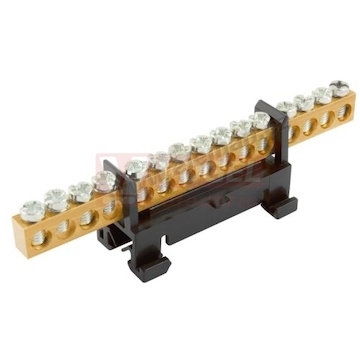 L15 můstek rozbočovací ČE 15x16mm2 230V/63A, IP00, montáž na DIN lištu (86)
