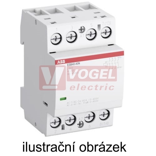 Stykač inst. 40A 2/0 24VAC/DC ESB40-20N-01 (1SAE341111R0120)