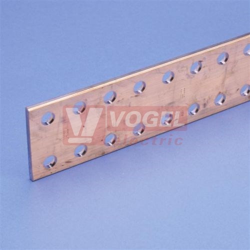 Sběrnice Cu děrovaná 120x10 DPCB 120x10 - 1,75 metru (550390)