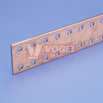 Sběrnice Cu děrovaná 50x 5 DPCB 50x5 - 1,75 metru (550410)