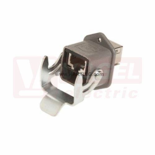 09452151560 kryt vel.3A (Han3A RJ45 10G Cat6 PFT 8p) vestavný s konektorovou vložkou RJ45, IP65/67