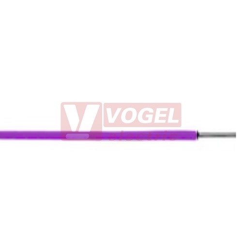 SiF 1x 2,5 VIOLETT vodič silikonový, teplotně odolný -60° až +180°C, 300/500V, tř.lanění 5 (23707)