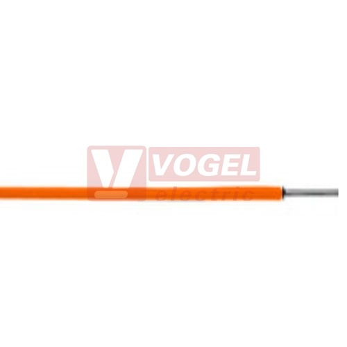 SiF 1x 2,5 ORANGE vodič silikonový, teplotně odolný -60° až +180°C, 300/500V, tř.lanění 5 (23709)