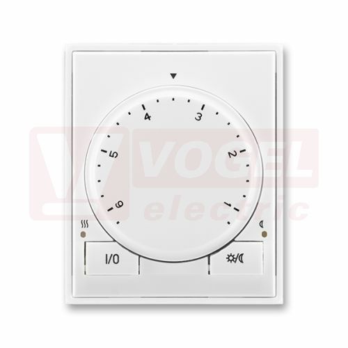3292E-A10101 03 Termostat univerzální s otočným nastavením teploty (ovl. jednotka); bílá/bílá - Element, Time (Arbo)