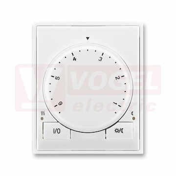 3292E-A10101 03 Termostat univerzální s otočným nastavením teploty (ovl. jednotka); bílá/bílá - Element, Time (Arbo)