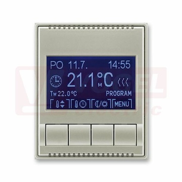 3292E-A10301 32 Termostat univerzální programovatelný (ovládací jednotka); starostříbrná - Element, Time (Arbo)