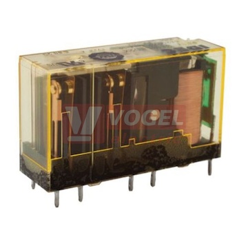 RF1V-3A3BL-D24 6pólové relé s nuceně spínanými kontakty (3 spínací - 3 rozpínací), kontakty 6A/250VAC 6A/30VDC AgSnO2, min. 5V DC 1mA, kontrolní LED indikace, napětí 24VDC rozpínací), kontrolní LED, napětí 24VDC