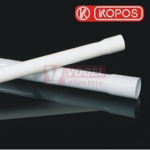 Trubka PLAST 40 1540 KA, 320N, sv. šedá RAL 7035 (délka 3m) d/D 36,6/40mm