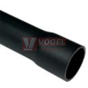 Trubka PLAST 25 8025HF FA, 1250N, černá RAL 9005, bezhalogenová, UV stabilní (délka 3m)