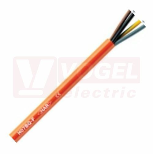 Ölflex 550 P 450/750V 4G 1,5 kabel připojovací, oranžový plášť z PUR, s aprobací HAR, H05BQ-F / H07BQ-F, barevné žíly se zl/žl (00136223)