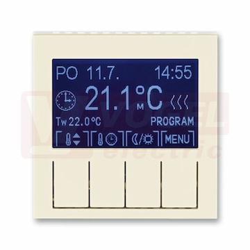 3292H-A10301 17 Termostat univerzální programovatelný (ovládací jednotka); slonová kost/bílá - Levit, Levit M