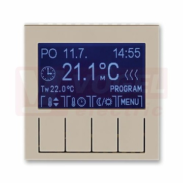 3292H-A10301 18 Termostat univerzální programovatelný (ovládací jednotka); macchiato/bílá - Levit, Levit M