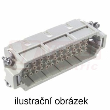 Konektor 46pin V 16A/500V, krimpovací, průřez připojení 0,5-4mm2, č.47-92, H-EE 46 SCM (10186500)