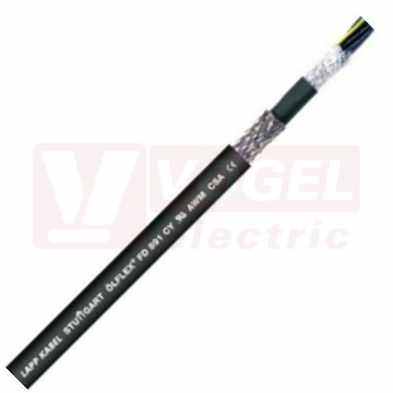 Ölflex FD 891 CY 300/500V 12G 1,0 stíněný kabel, vysoce flexibilní, do energet.řetězů, černý vnější plášť z PVC, černé čísl.žíly se zl/žl, s certifikací UL/cUL AWM (1027295)