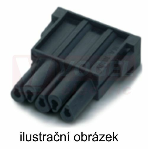 Konektor 4pin+PE Z 16A/1000V, MCB 5 CG-HV modul., pro připojení krimp.lisov.kontakty MC 2,5, 0,5-2,5mm2 (10383300)
