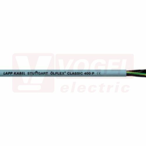 Ölflex Classic 400 P 300/500V 4x 0,50 kabel flexibilní, plášť PUR šedý, čísl.žíly bez ze/žl (1312804)