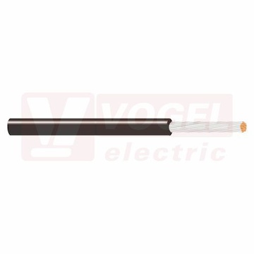 H07V-K 1x14AWG (2,5mm2) černý, vodič jednožilový PVC, MULTI-STANDARD SC 2.1, aprobace CE / CSA / HAR / RU / UL / EAC / Fire (karton 900m) (4160501K)