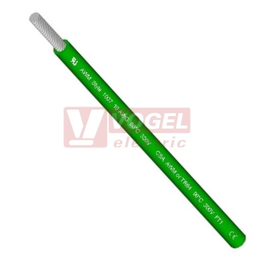 H07V-K 1x12AWG (4mm2) zelený, vodič jednožilový Cu, MULTI-STANDARD SC 2.1 aprobace UL (MTW), CSA (TEW), HAR (4160611)