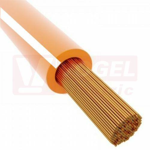 CYA 0,5 oranžový/bílý X05V-K vodič jednožilový z PVC LAPPKABEL (cívka 250m) (4512391S)