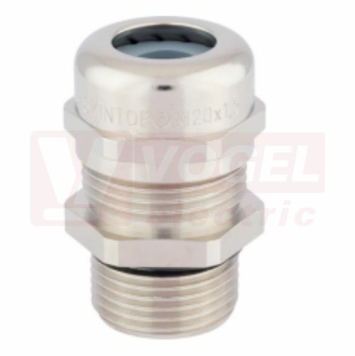 GM 20x1,5 vývodka SKINTOP MS-M-XL mosazná, sevření 5-10mm, délka závitu 12mm, redukční těsnící kroužek, (délka připojovacího závitu větší), IP68 (53112125)