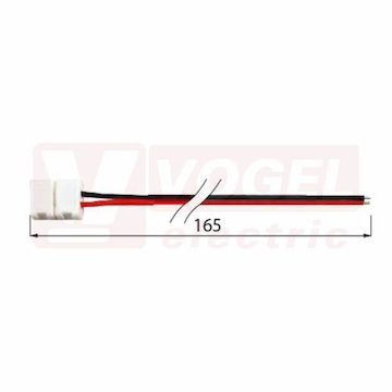 Připojovací konektor jednobarevných LED pásků šíře 10 mm, 2 piny (112.003.21.2)