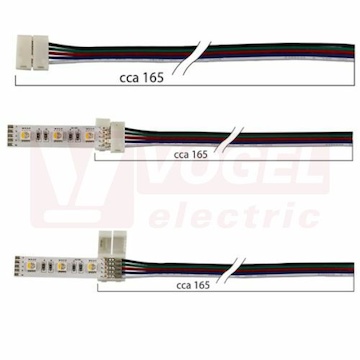 Připojovací konektor RGBW LED pásků šíře 12 mm, 5 pinů (112.003.21.6)