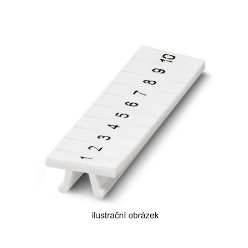 ZB 5,LGS:FORTL.ZAHLEN 151-160 označovací štítky, potisk 151-160 horiz., bílé, montáž nacvaknutím, š 5,2mm, popis.pole 5,15x10,5mm (1 balení = 10 kusů) (1050017:0151)
