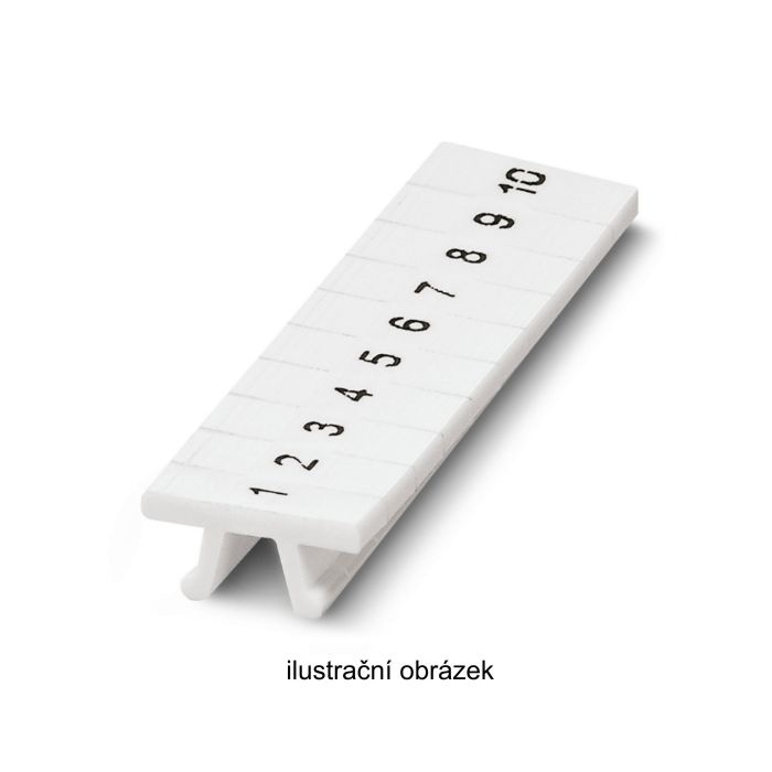 ZB 5,LGS:FORTL.ZAHLEN 261-270 označovací štítky, potisk 261-270 horiz., bílé, montáž nacvaknutím, š 5,2mm, popis.pole 5,15x10,5mm (1 balení = 10 kusů) (1050017:0261)