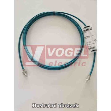FL CAT5 FLEX CONF/LI/2M kabel CAT5-SF/UTP, 2x2x0,14mm2, stíněný, barva vodní modř RAL 5021, Line (přímý), koncovky RJ45/RJ45 (2744843 2M LI)
