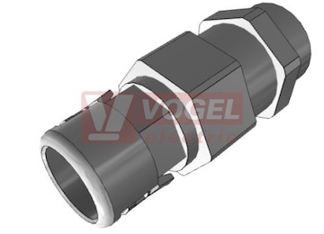 PG 36 vývodka PAGOG-36P36ZA, přímá, šedá, s vnějším závitem, IP54, PA6 + těs.výv.kabelu, pro chráničku NW36