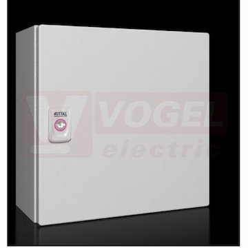 KX1575.000 skříňka E-Box KX, ŠxVxH: 300x300x155 mm, ocelový plech, s MD, s dveřmi
