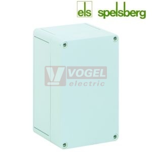 PS 1811-11-o Plastová krabice TK 180x110x110mm, víko šedé, bez předlisů, IP66, RAL7035, polystyrol