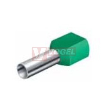 DID 16-25 Dutinka dvojitá zelená, průřez 2x16mm2 / délka 25mm