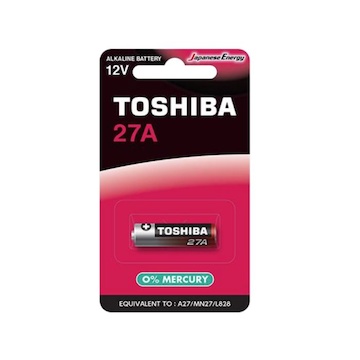 Baterie 12,00 V 27A BP-1C tužková alkalická, Toshiba Special-Alkaline, blistr/1ks