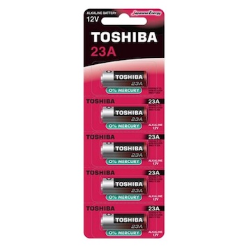 Baterie 12,00 V 23A BP-5C tužková alkalická, Toshiba Special-Alkaline, blistr/5ks