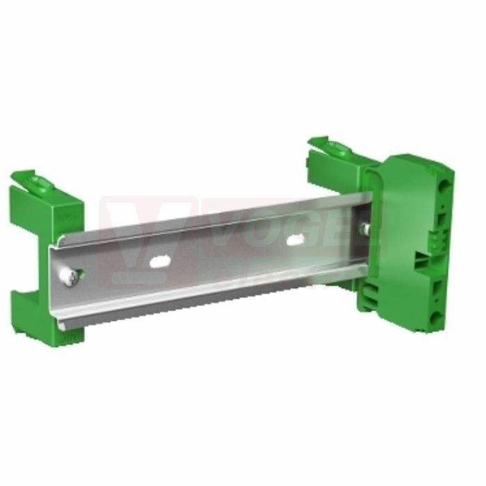 VDIR380001 Fix Din, upevnění DIN lišty bez nářadí, 1x zemnící svorkovnice, délka 237mm, šířka 57mm, výška 80mm