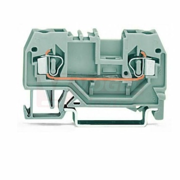 280-901 svorka pružinová, šedá 1/1x2,5mm2 na DIN lištu 35x15 a 35x7,5, cage clamp, WAGO