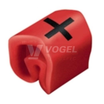 CLI C 02-3 RT/WS + MP CableLine, návlečka na kabely a vodiče s potiskem "+" (horiz.), červeno-bílá, š/v 3,4x3mm, pro vodiče s průřezem 0,2-1,5mm2, průměr 1,3-3mm, PVC, měkké, bez kadmia, MultiPack (0252111737)