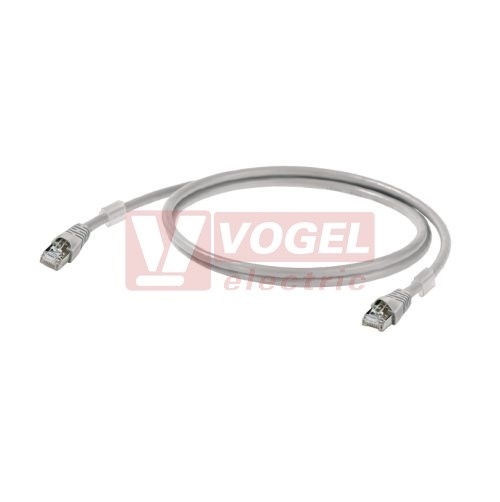 IE-C6FP8LD0035M40M40-D Patch kabel Cat.6A 10Gbit/s S/FTP, konektory RJ45/RJ45, IP20, šedý, délka 3,5m (1165940035)