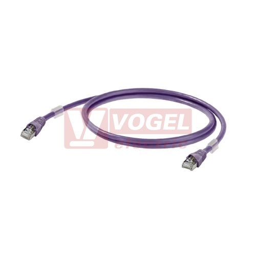 IE-C6FP8LM0015M40M40-M Patch kabel Cat.6 S/FTP, konektory RJ45/RJ45, IP20, fialový, délka 1,5m (1201270015)