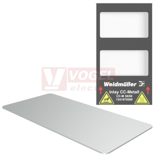 CC-M 30/60 AL MetalliCard, značení přístrojů, štítek hliníkový stříbrný bez otvorů, v30mm x š60mm (1327680000)